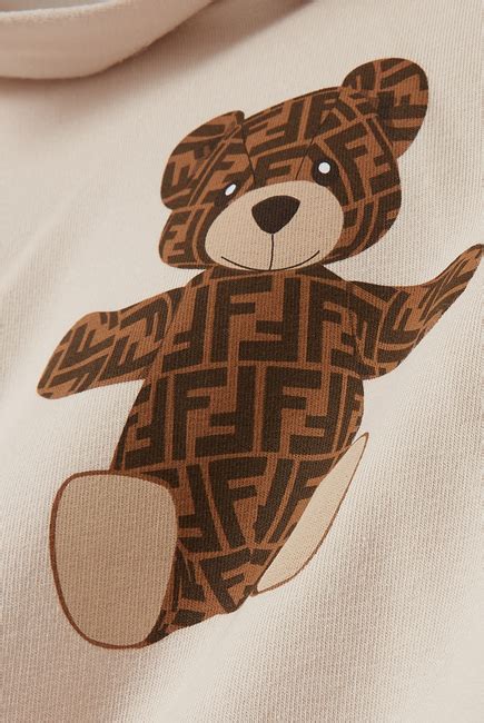 fendi teddy bear hoodie